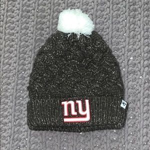 Gray NY Giants NFL beanie